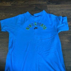 Blue Nike Short Sleeve Shirt
